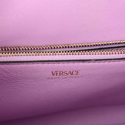 Versace Calfskin Medium La Medusa Top Handle Handbag Red 6 of 13