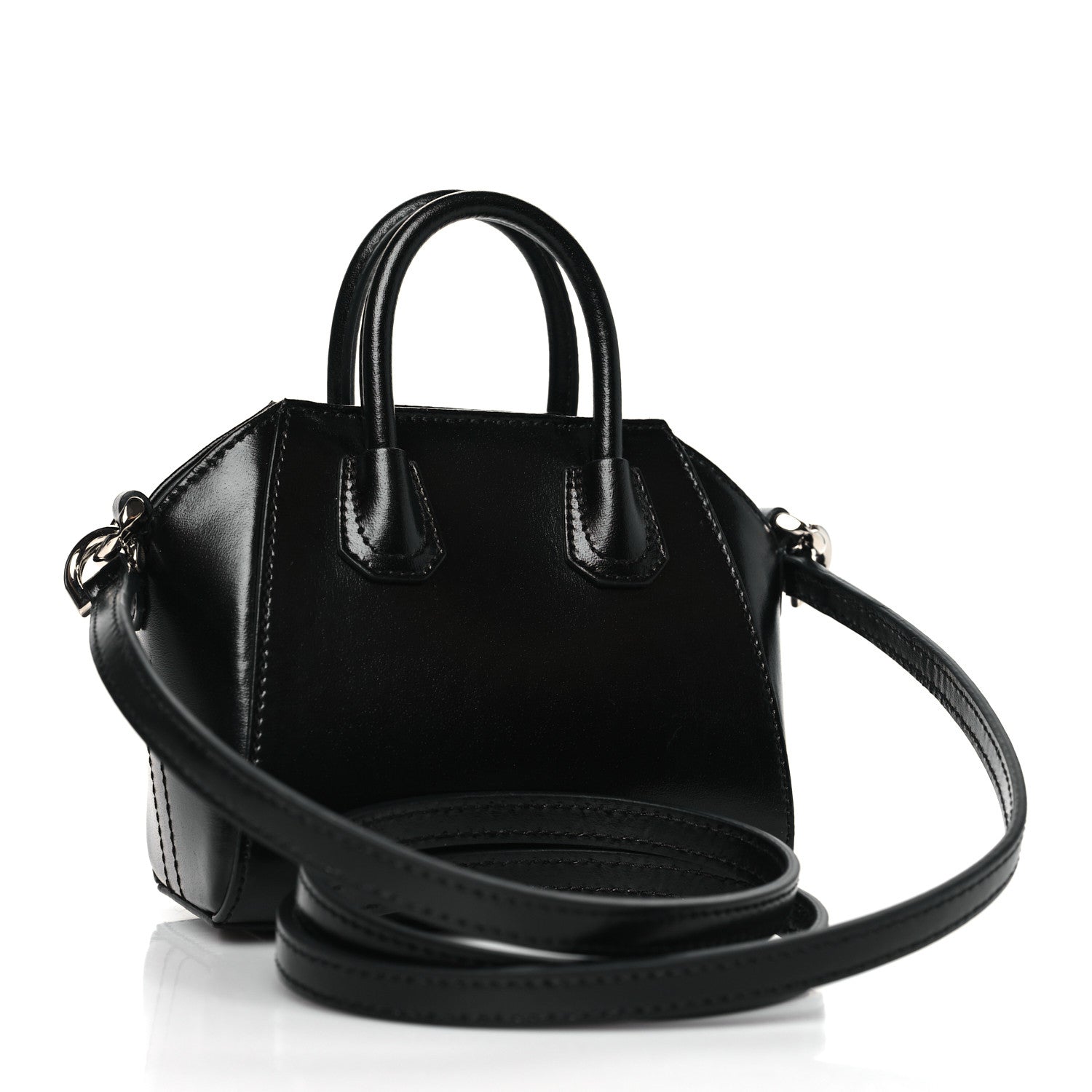 Givenchy Shiny Lord Calfskin Micro Antigona Black 3 of 10
