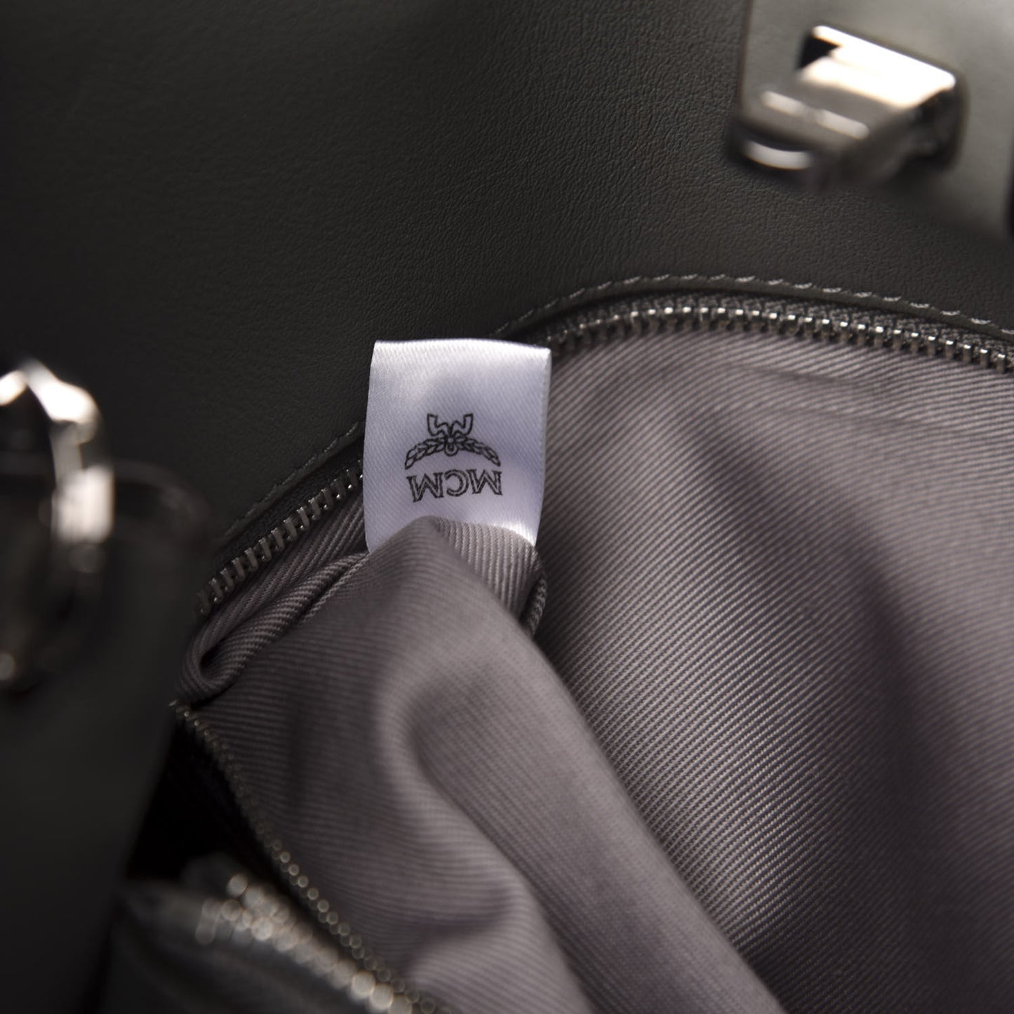 Calfskin Ottomar Monogram Large Essential Tote Charcoal