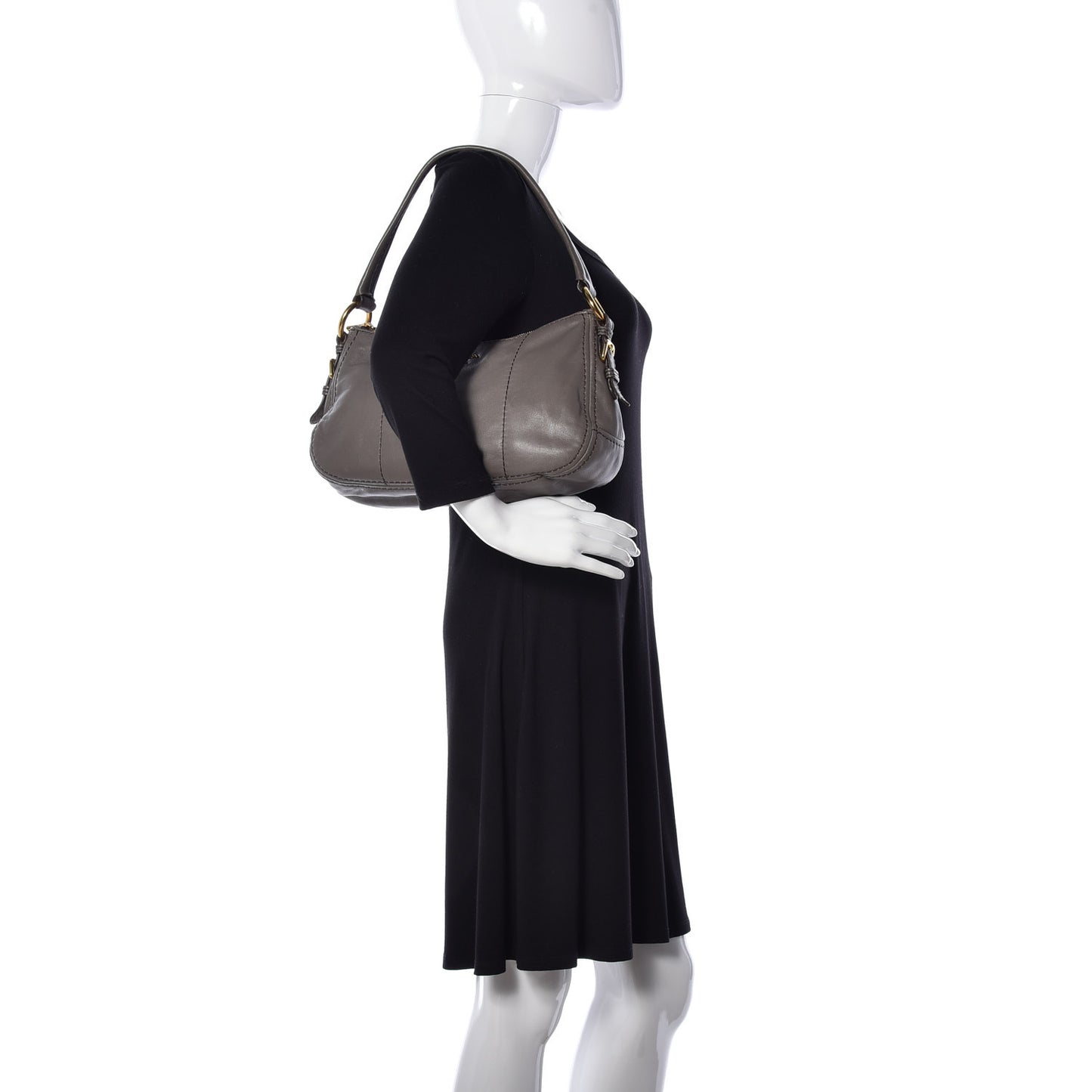 Soft Calfskin Shoulder Bag Bambu