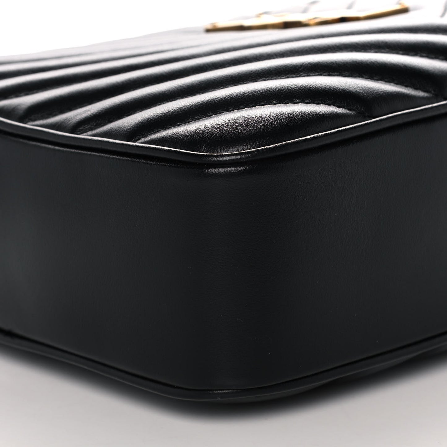 Calfskin Matelasse Monogram Lou Camera Bag Black
