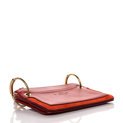 Chloe Calfskin Suede Roy Crossbody Bag Earthy Red 3 of 9