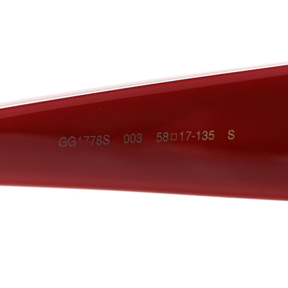 Gucci Acetate Square Sunglasses GG1778S Red 6 of 10