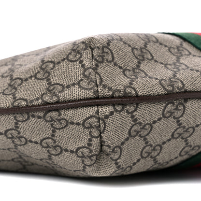 Gucci GG Supreme Monogram Web Small Ophidia Half Moon Hobo Brown 10 of 13
