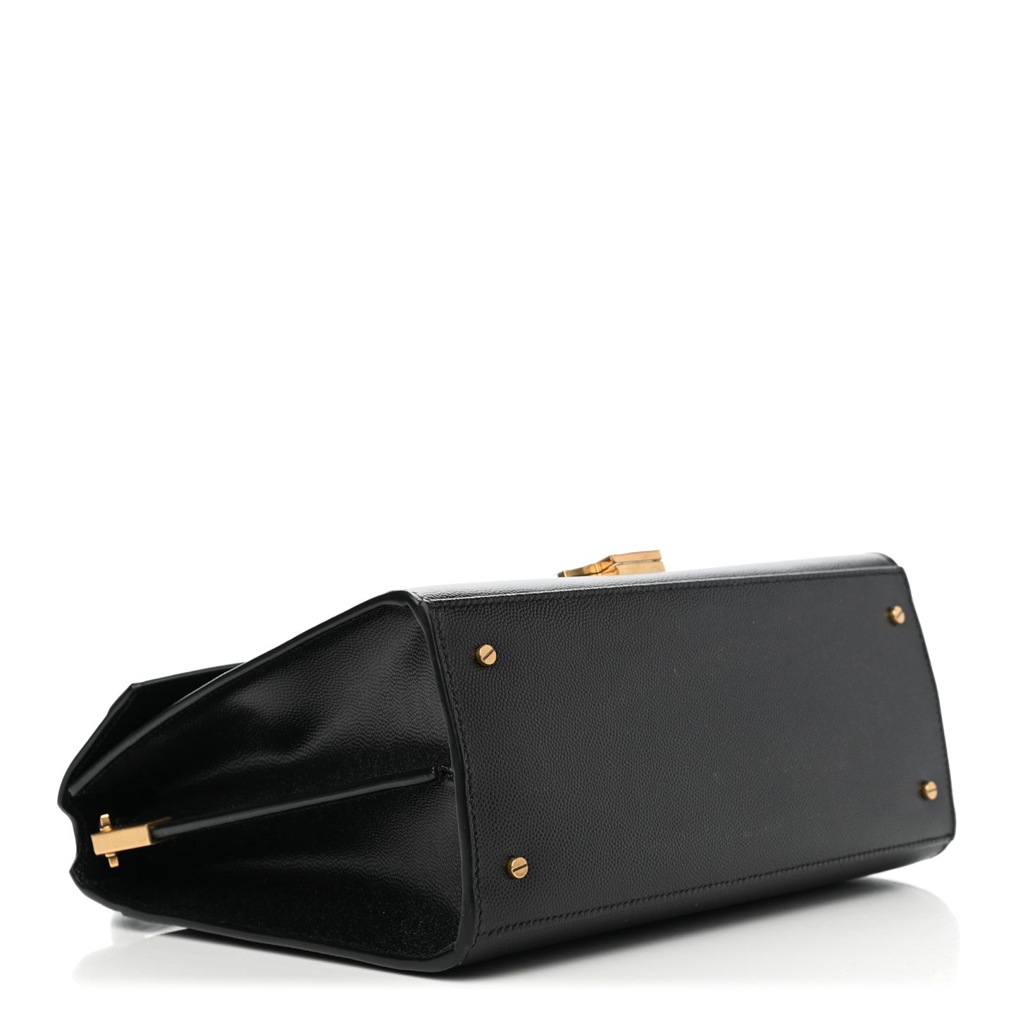 Grain de Poudre Medium Classic Monogram Cassandra Top Handle Black