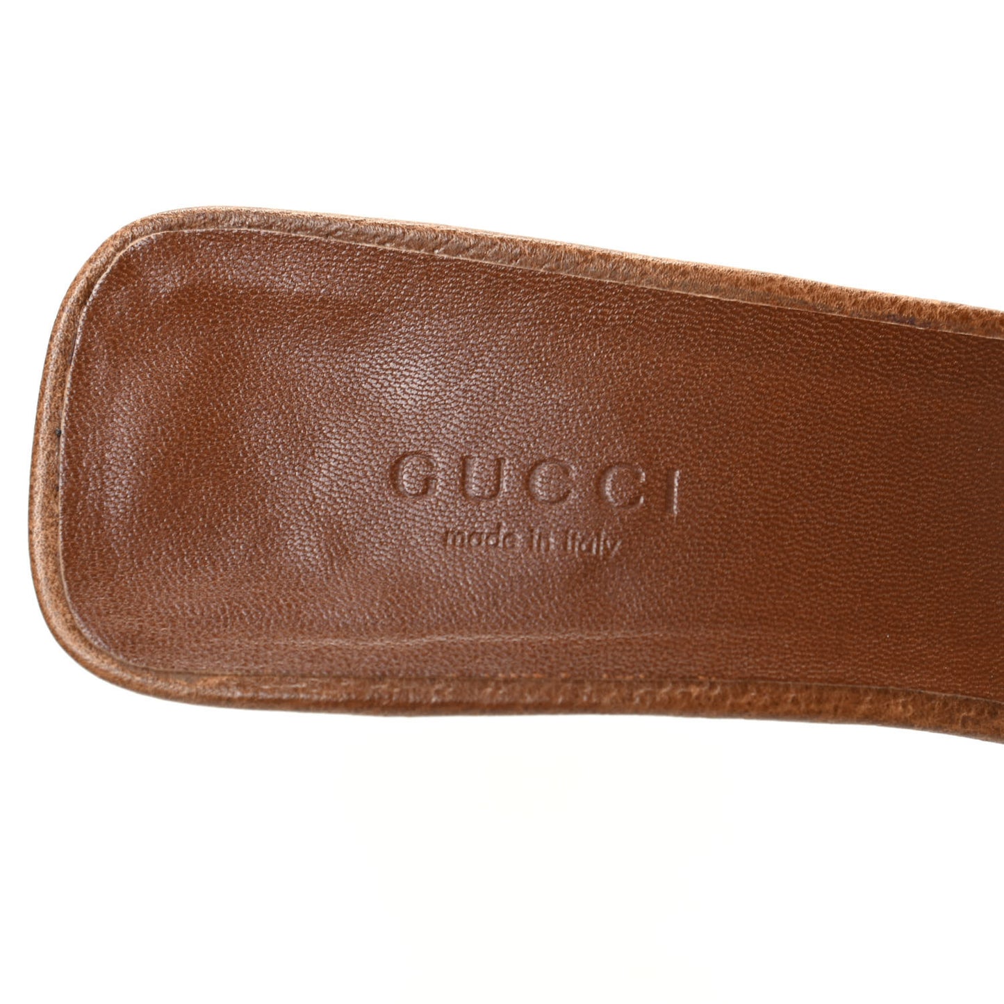 Monogram GG Horsebit Mules 7.5 Brown
