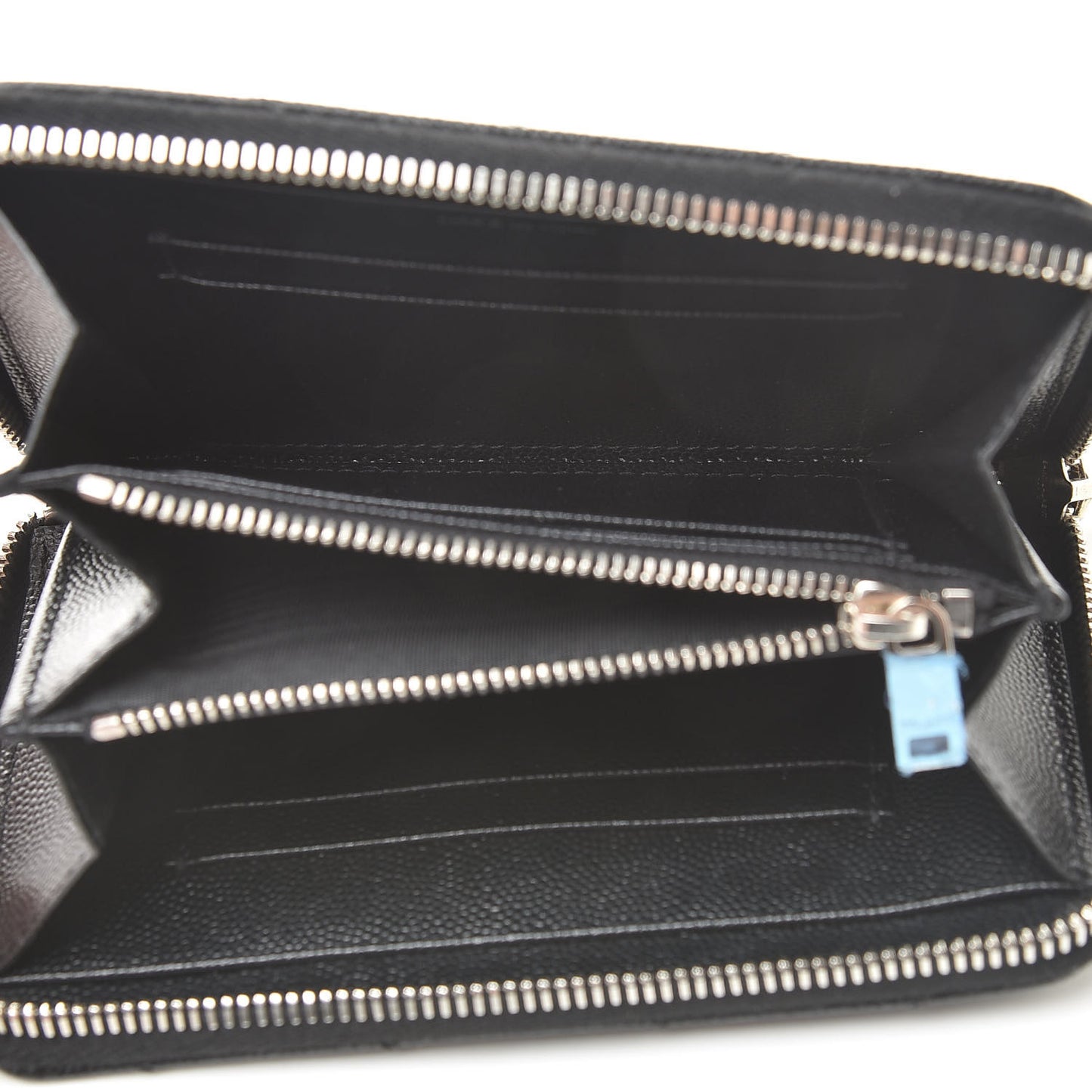 Grain De Poudre Matelasse Chevron Monogram Zip Around Wallet Earth