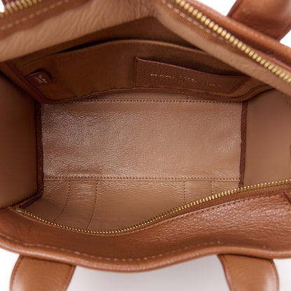 Marc Jacobs Grained Calfskin Mini The Tote Bag Argan Oil 5 of 13