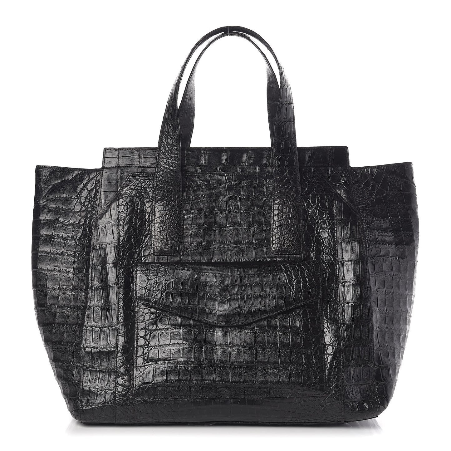 Crocodile Tote Black