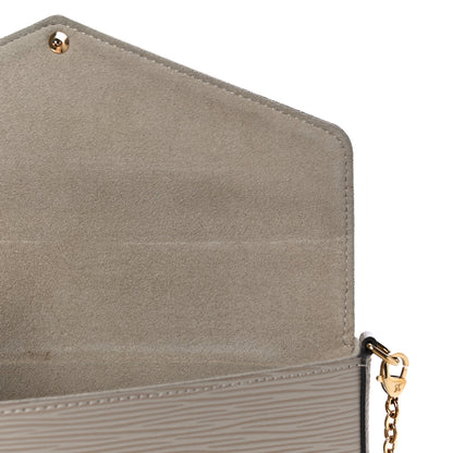 Louis Vuitton Epi Felicie Pochette Chain Wallet Galet 11 of 15