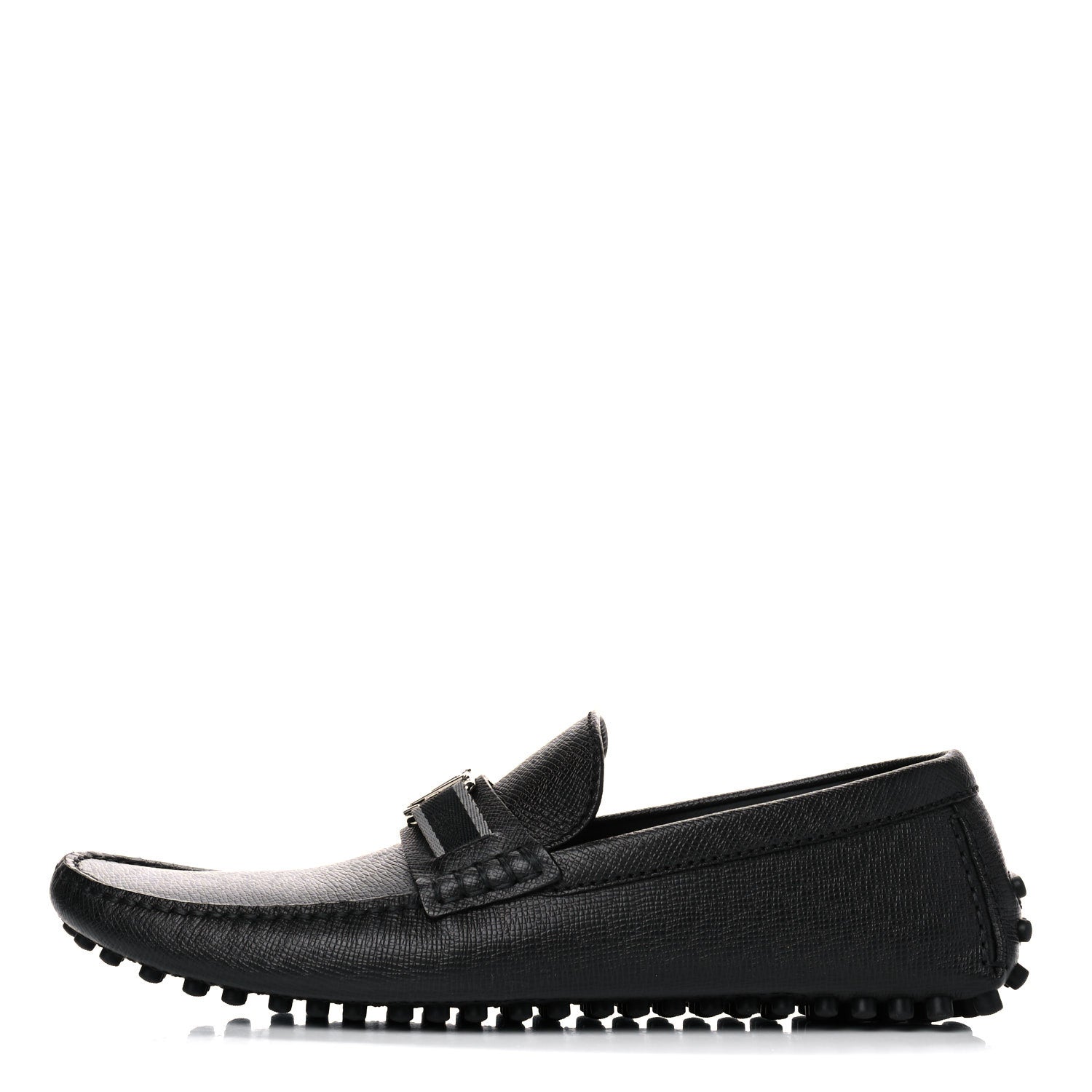 Louis Vuitton Taiga Hockenheim Moccasin Loafers 8.5 Black 1 of 12