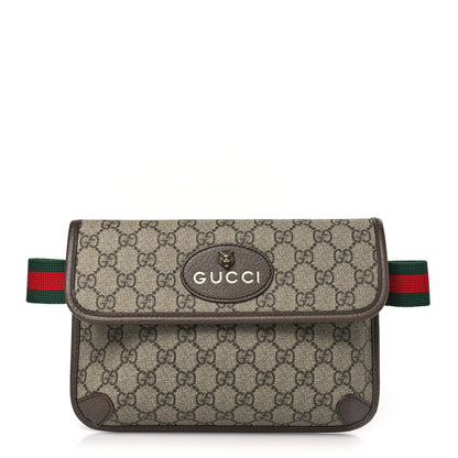 Gucci GG Supreme Monogram Neo Vintage Web Belt Bag Brown 1 of 9