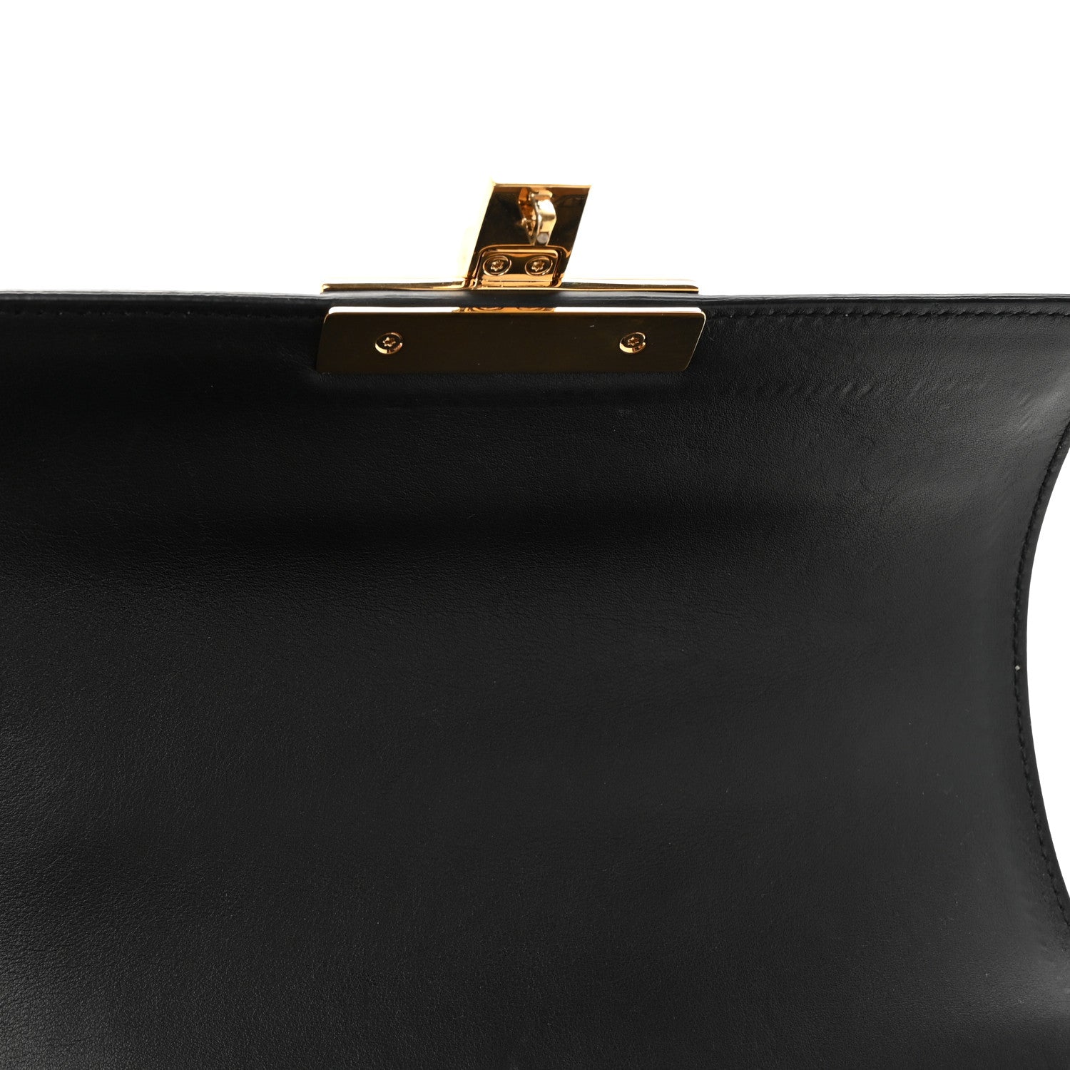 Gucci GG Supreme Monogram Small Padlock Bamboo Shoulder Bag Beige Black Cuir 11 of 15