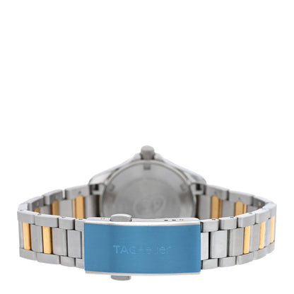 Tag Heuer Stainless Steel 18K Yellow Gold Diamond Mother of Pearl 27mm Aquaracer Lady Quartz Watch WAY1451 3 of 4