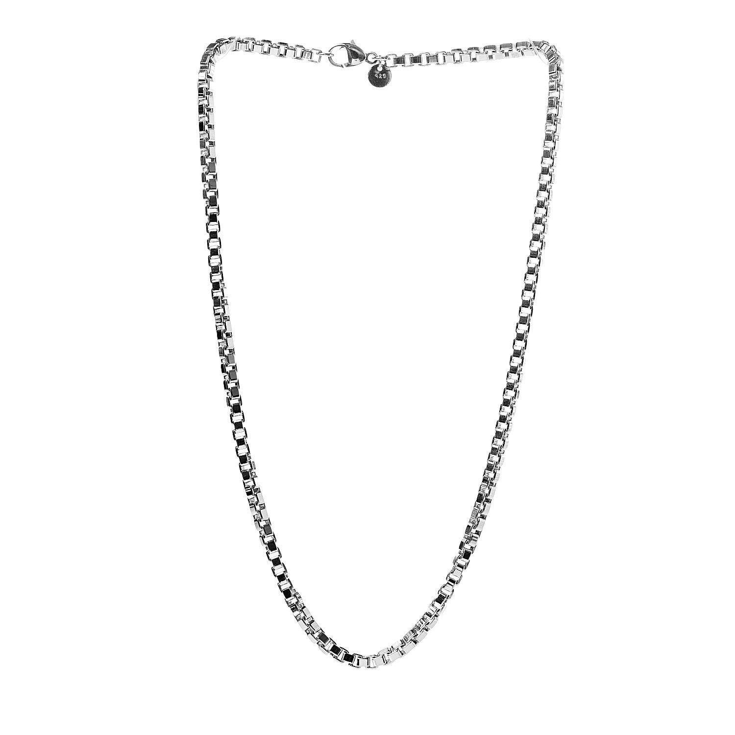 Tiffany Sterling Silver 4mm Venetian Link Necklace 3 of 7