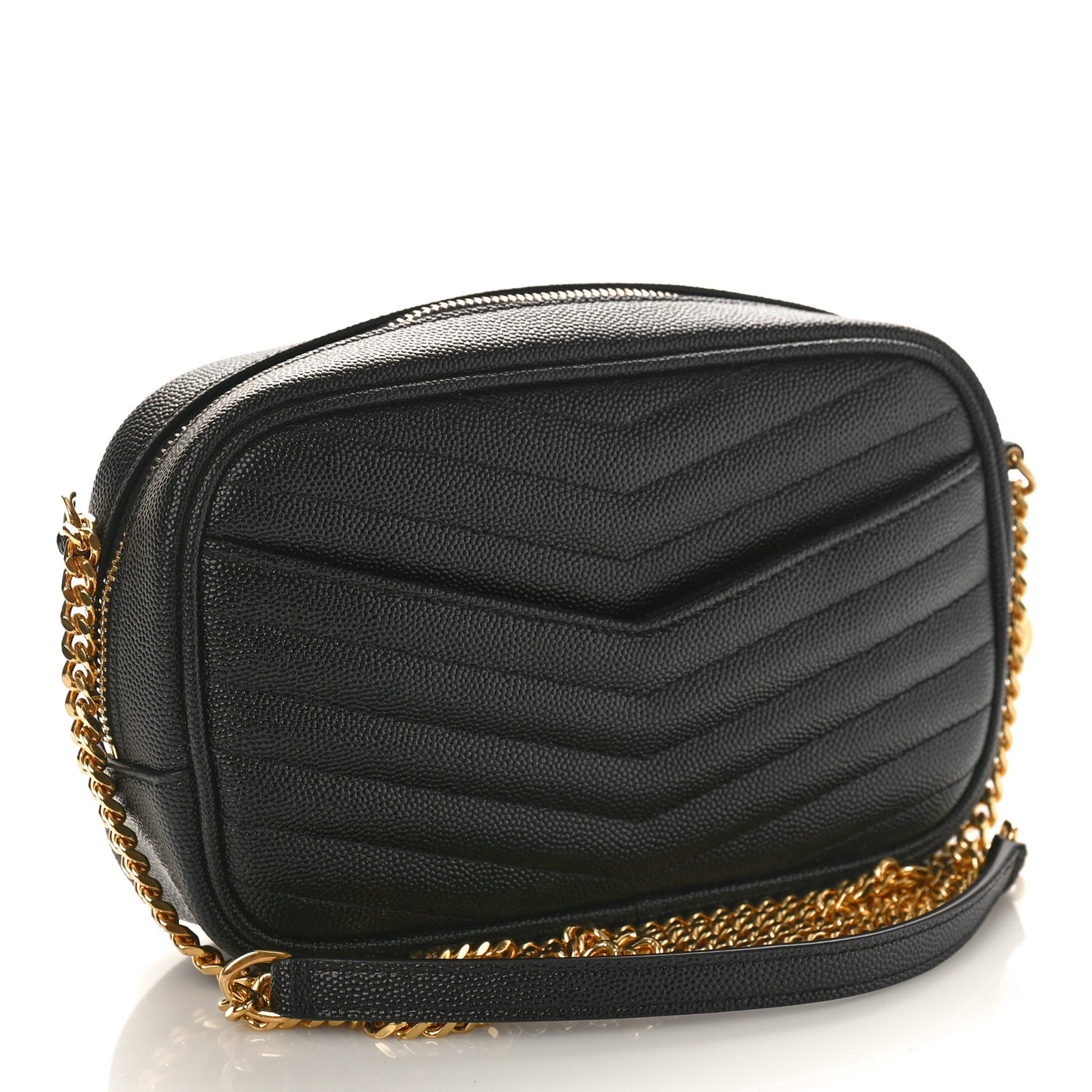 Grain De Poudre Matelasse Monogram Mini Lou Camera Bag Black