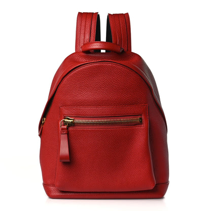 Tom Ford Grained Calfskin Buckley Backpack Red 1 of 8