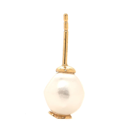Christian Dior Pearl Shiny-D Earring Gold 3 of 4