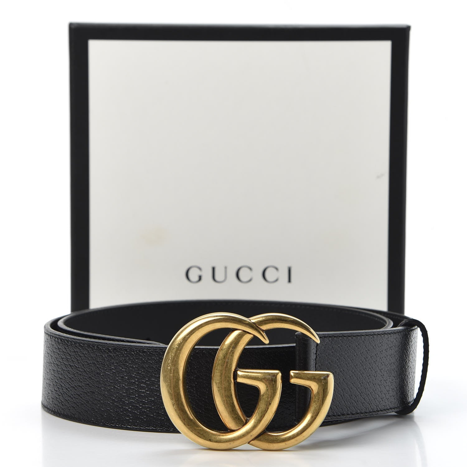 Gucci Textured Calfskin Double G 40mm Belt 90 36 Black 4 of 4