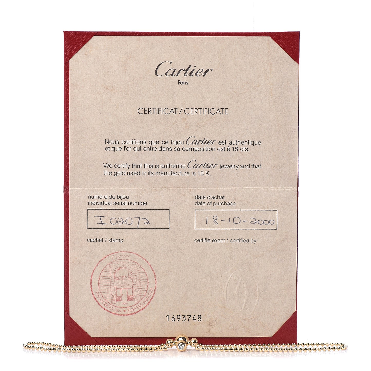 18K Yellow Gold Diamond Draperie de Decollete Necklace