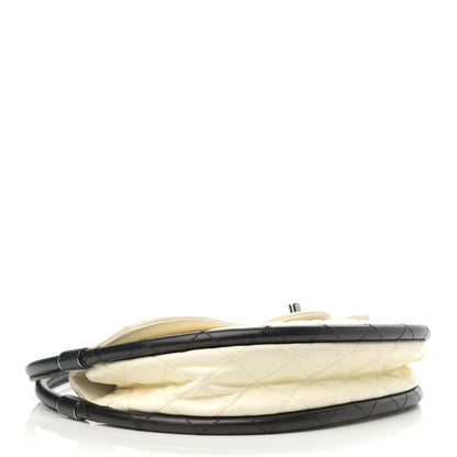 Chanel Lambskin Quilted Small Hula Hoop Flap Ivory 4 of 14