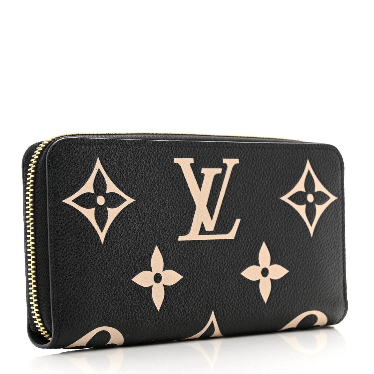 Empreinte Monogram Giant Zippy Wallet Black Beige