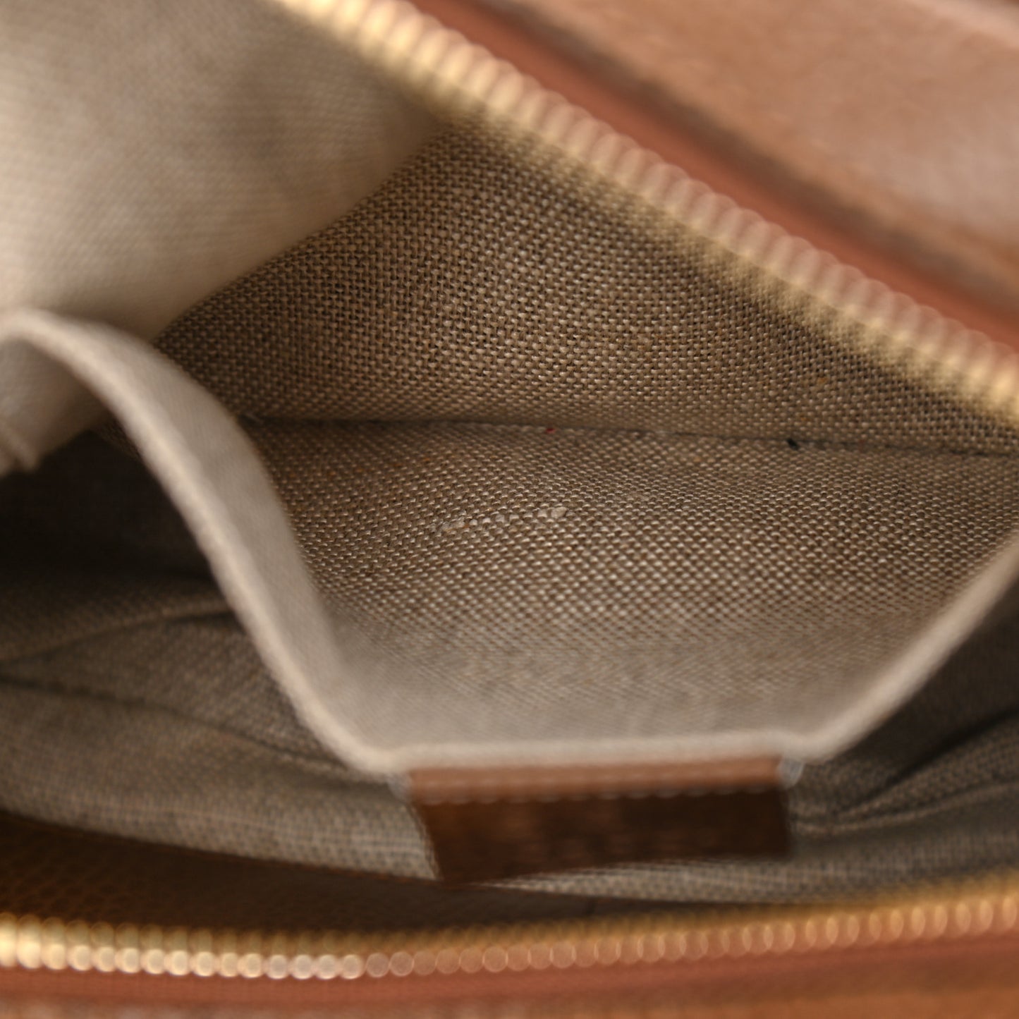 Monogram Mini Bree Messenger Bag Beige Tabacco