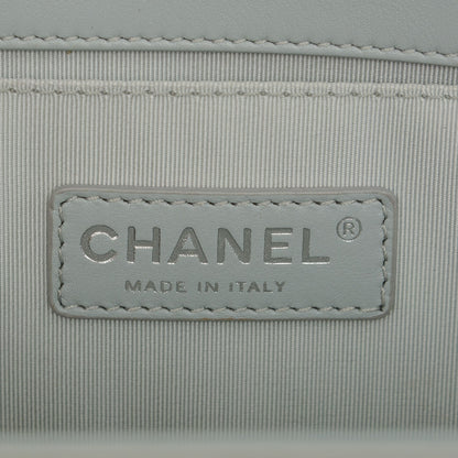 Chanel Patent Quilted Medium Boy Flap Light Blue 7 of 8