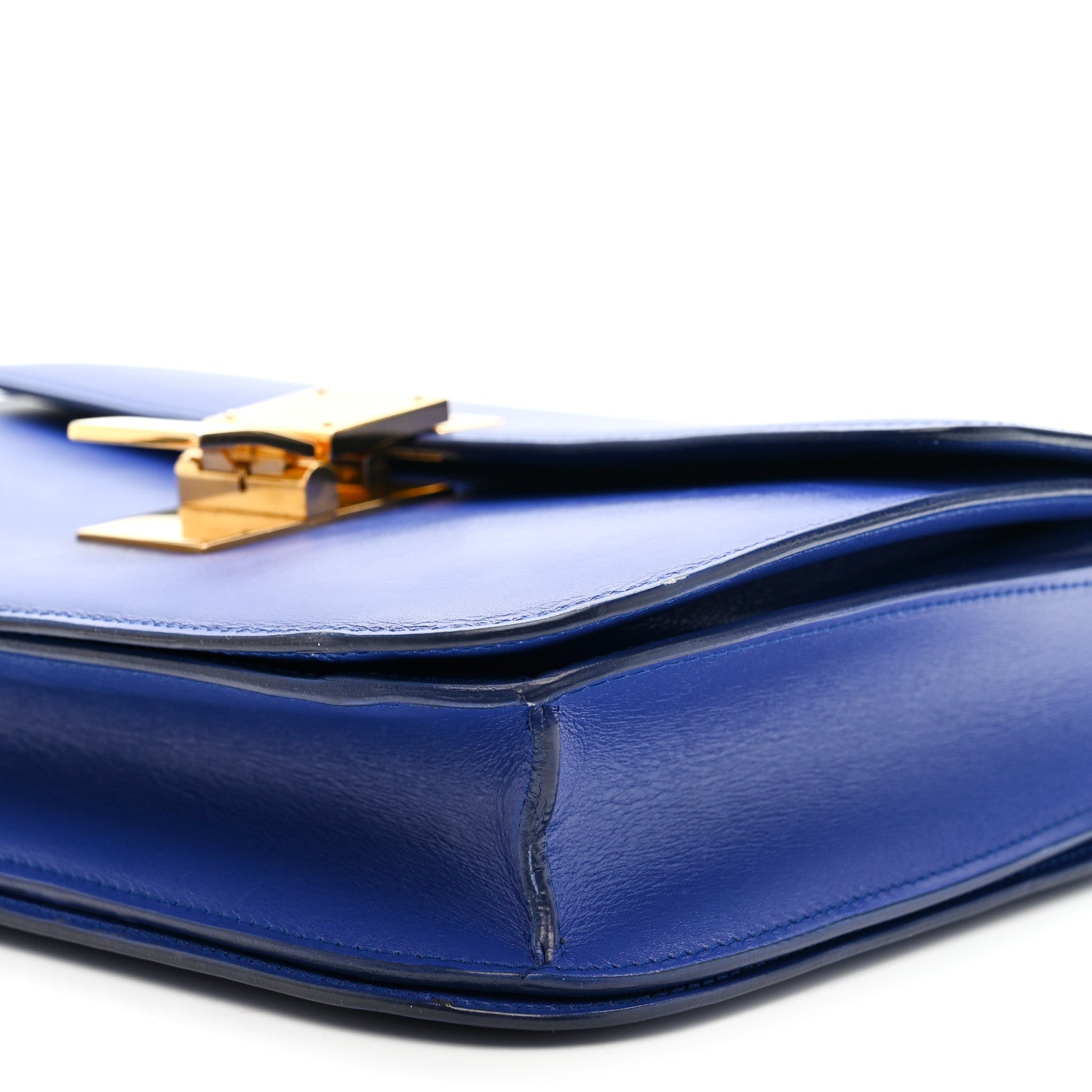 Celine Box Calfskin Medium Classic Box Flap Bag Indigo 10 of 16