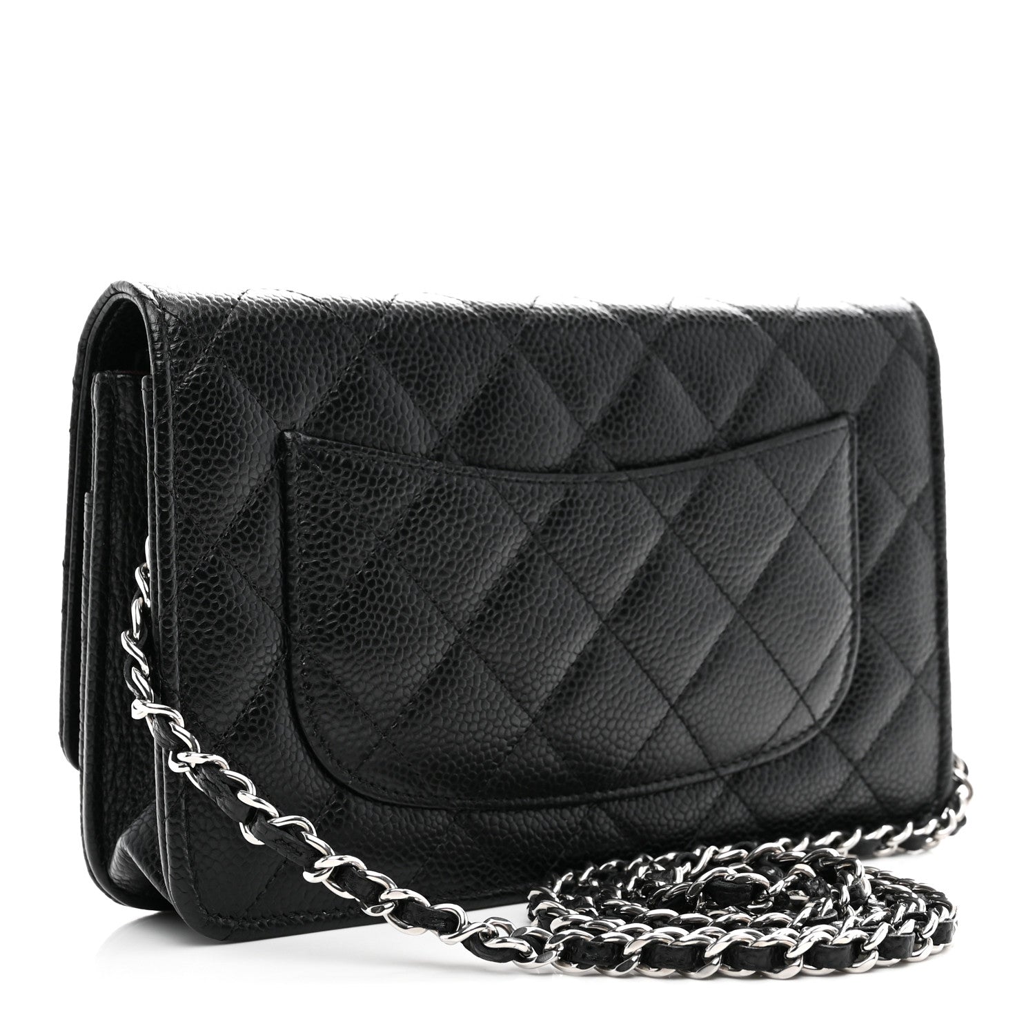 Chanel Caviar Quilted Wallet on Chain WOC Black 3 of 12