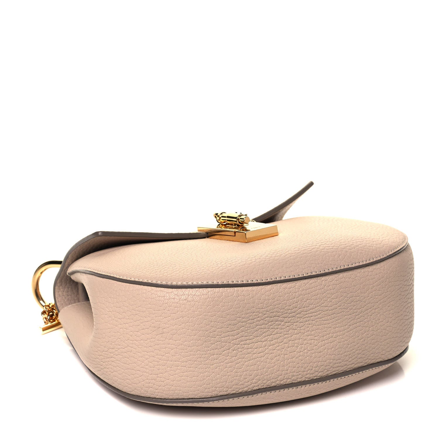 Chloe Grained Lambskin Drew Shoulder Bag Cement Pink 3 of 7