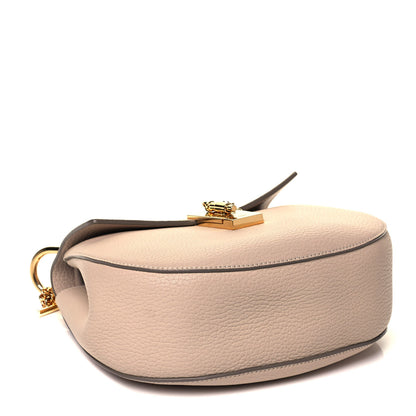 Chloe Grained Lambskin Drew Shoulder Bag Cement Pink 3 of 7