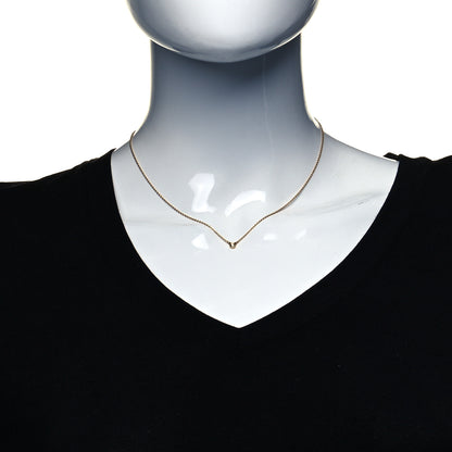 Tiffany 18K Yellow Gold Diamond .03ct Elsa Peretti Diamonds by the Yard Pendant Necklace 2 of 6