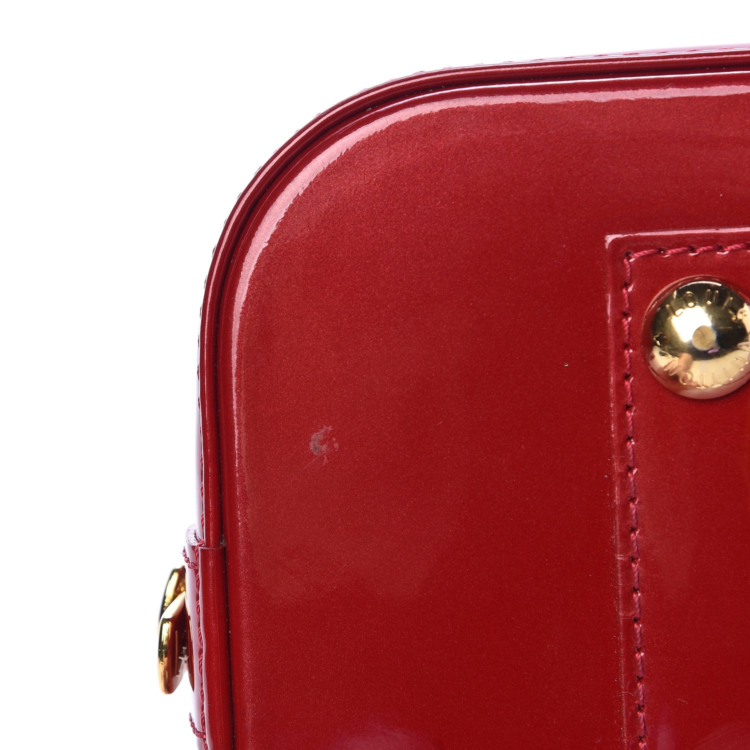 Louis Vuitton Vernis Alma PM Pomme D'Amour 12 of 16