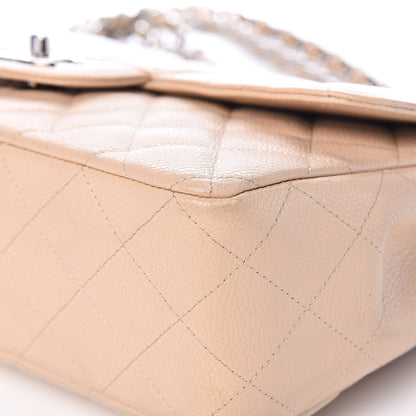 Chanel Caviar Quilted Jumbo Single Flap Beige Clair 20 of 24