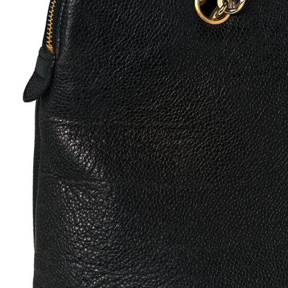 Chanel Caviar Large CC Shoulder Bag Black 17 of 18