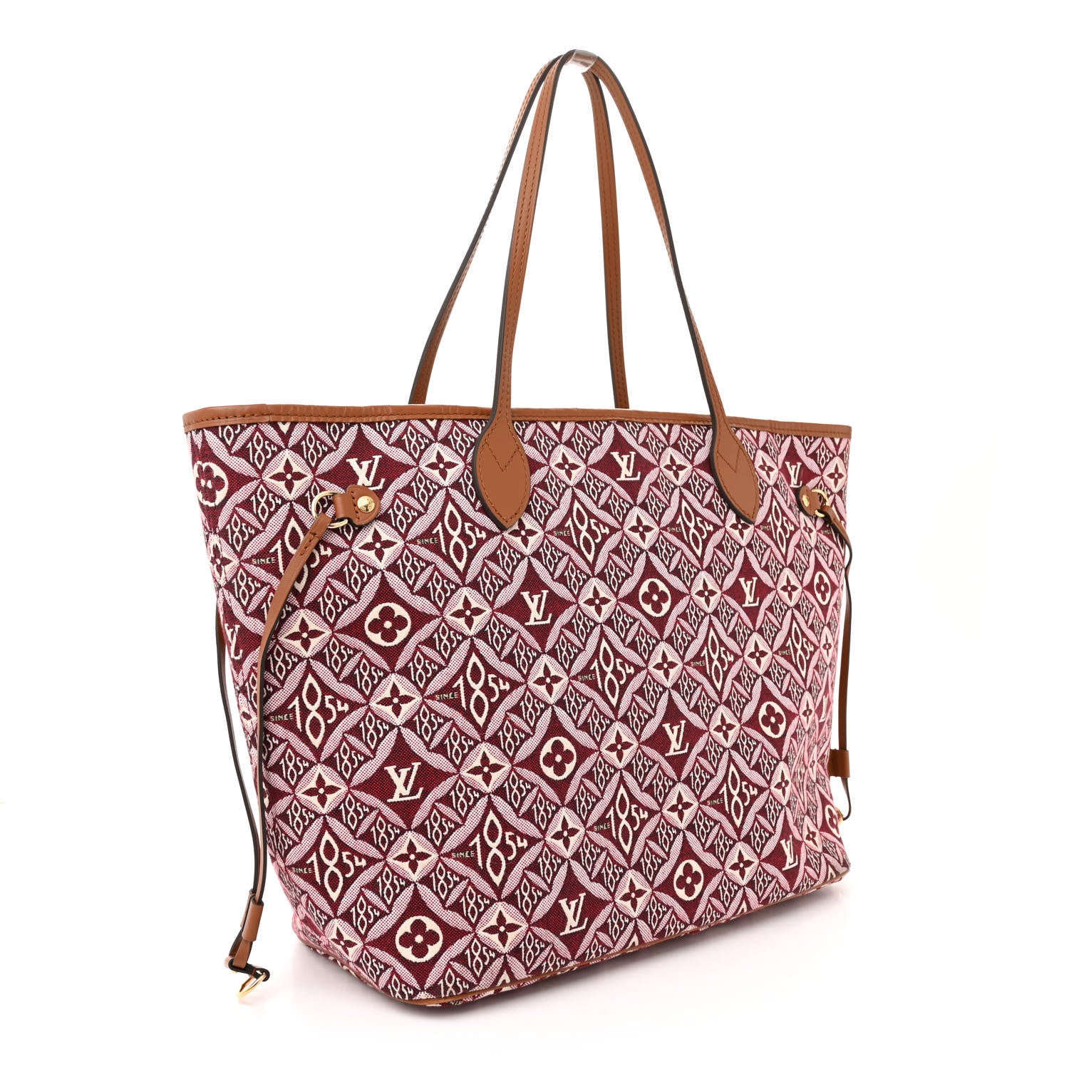 Louis Vuitton Jacquard Since 1854 Neverfull MM Bordeaux 4 of 11
