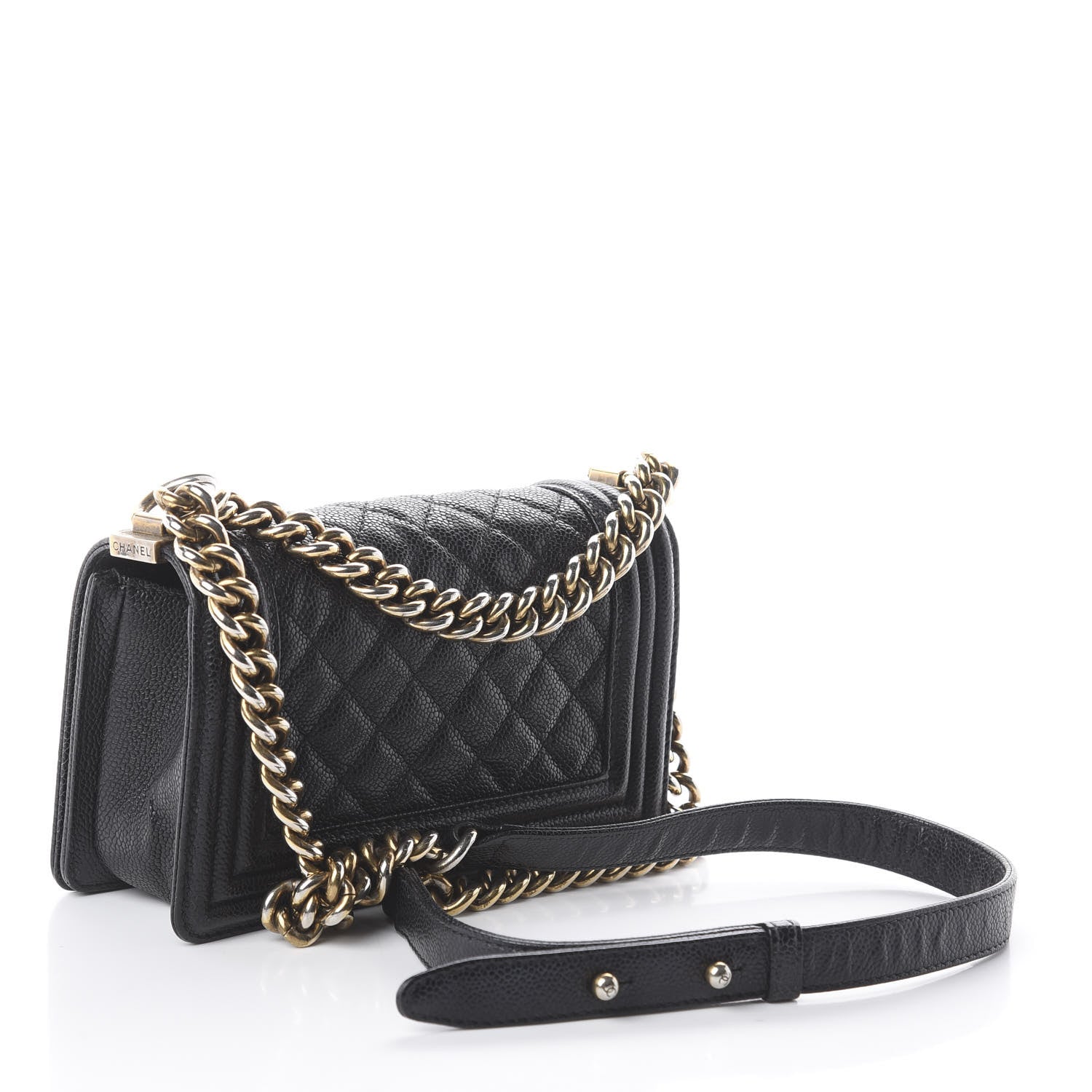 Chanel Caviar Quilted Small Boy Flap Black 2 of 8