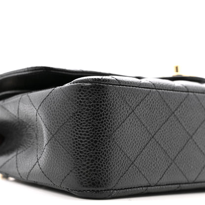 Chanel Caviar Quilted Medium Double Flap Black 9 of 12