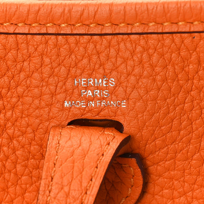 Hermes Taurillon Clemence Evelyne TPM Orange 6 of 9