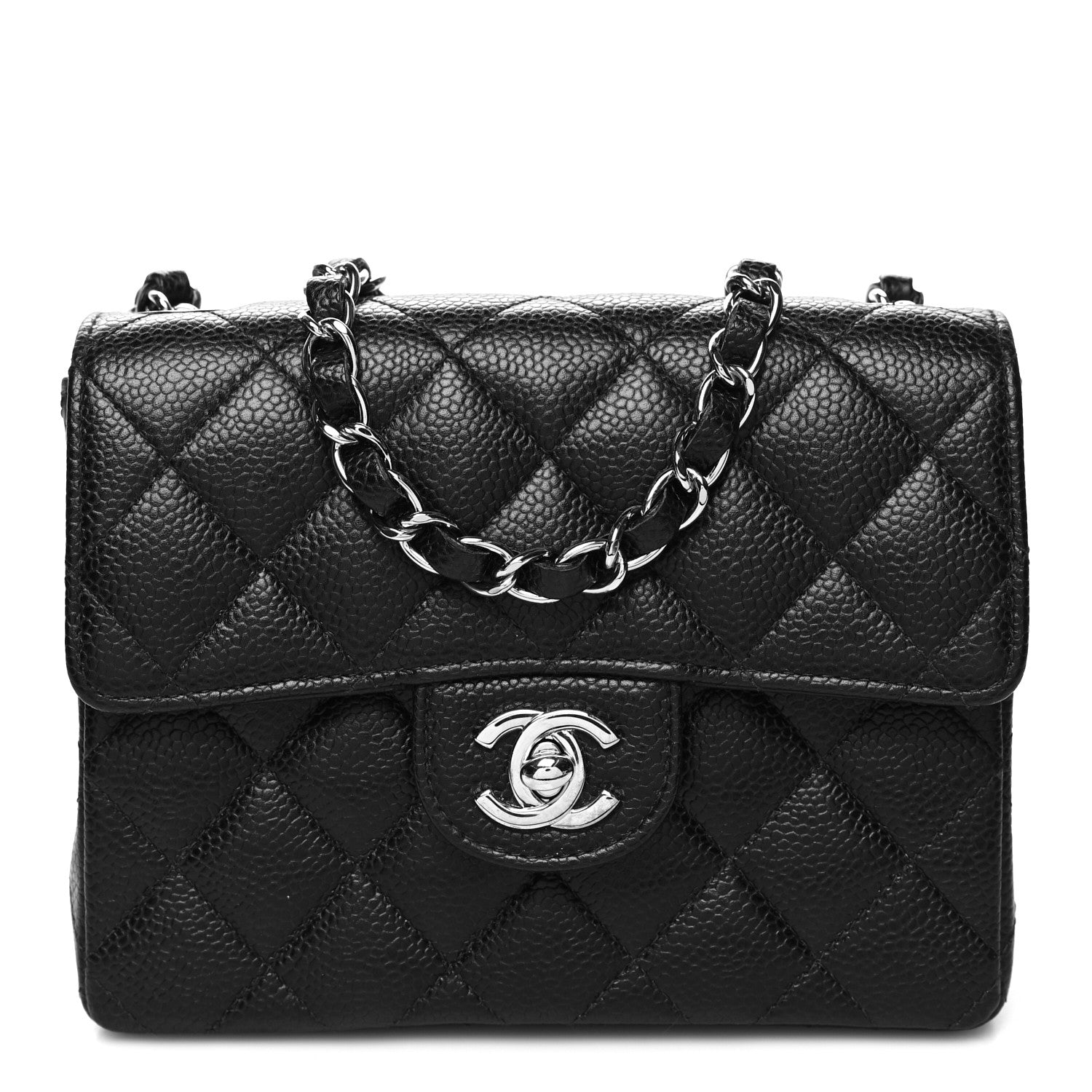 Chanel Caviar Quilted Mini Square Flap Black 1 of 10