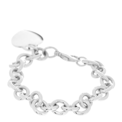Tiffany Sterling Silver Heart Tag Charm Bracelet 3 of 6