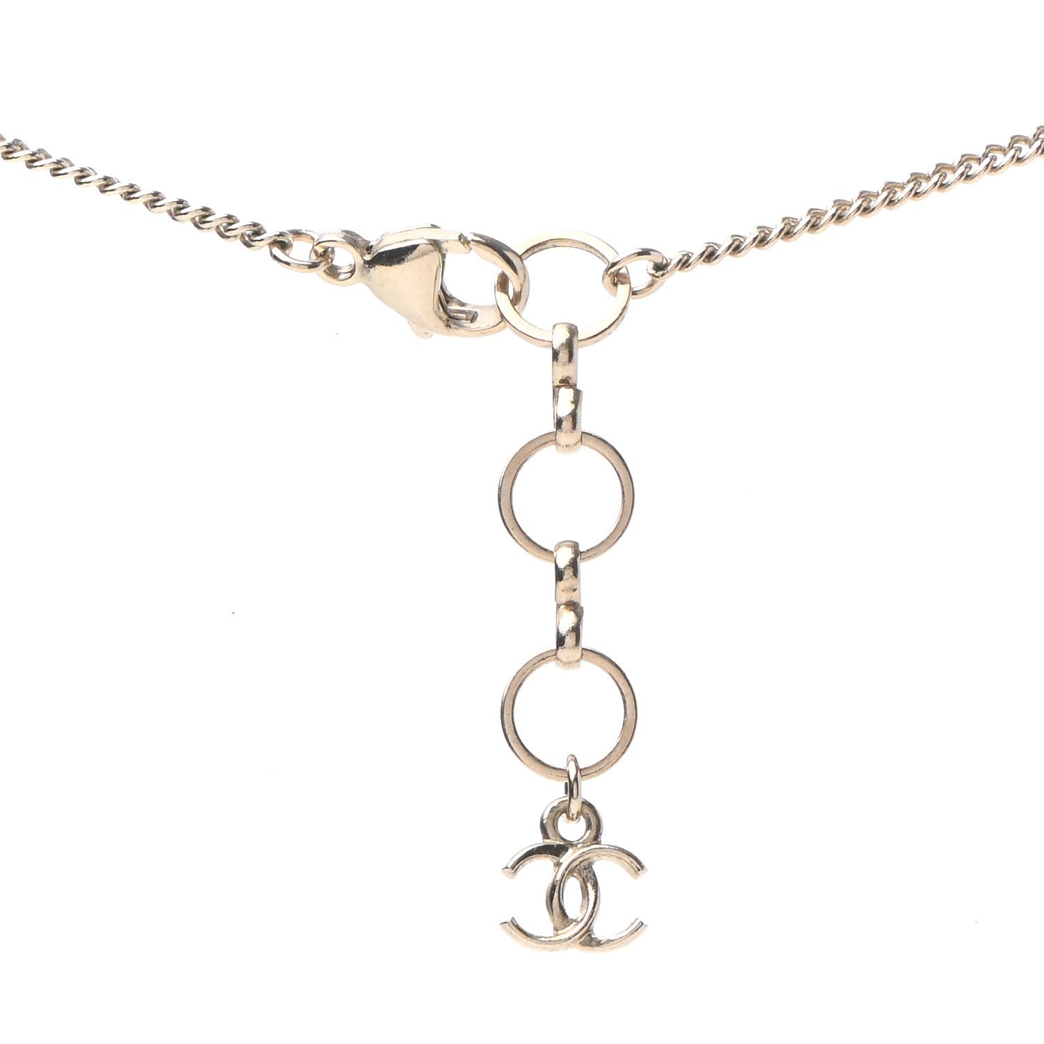 Chanel Resin Camera CC Necklace Black Gold 6 of 7