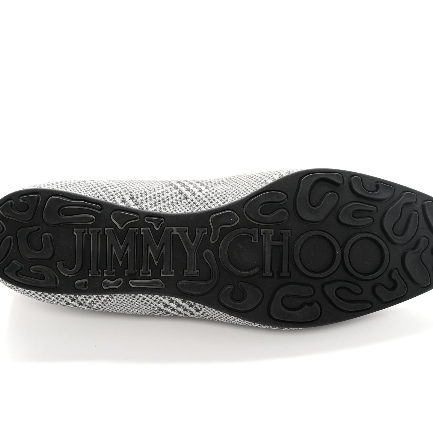 Prince Of Stars Glitter Fabric Loafers 39 Silver