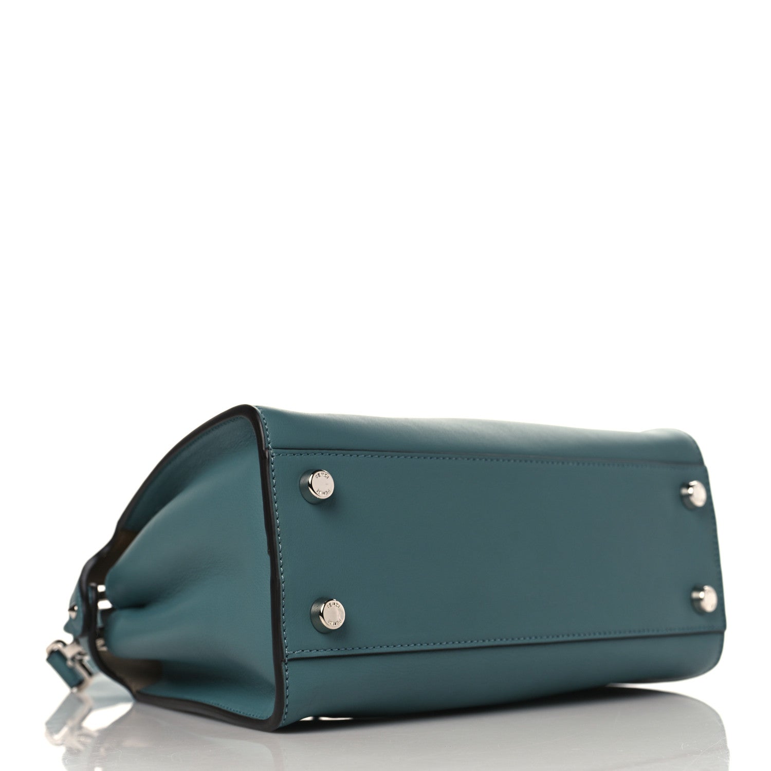 Fendi Vitello Tahiti Bi-Color Medium Peekaboo Iconic Essentially Satchel Pound Sand Nuvola 4 of 9