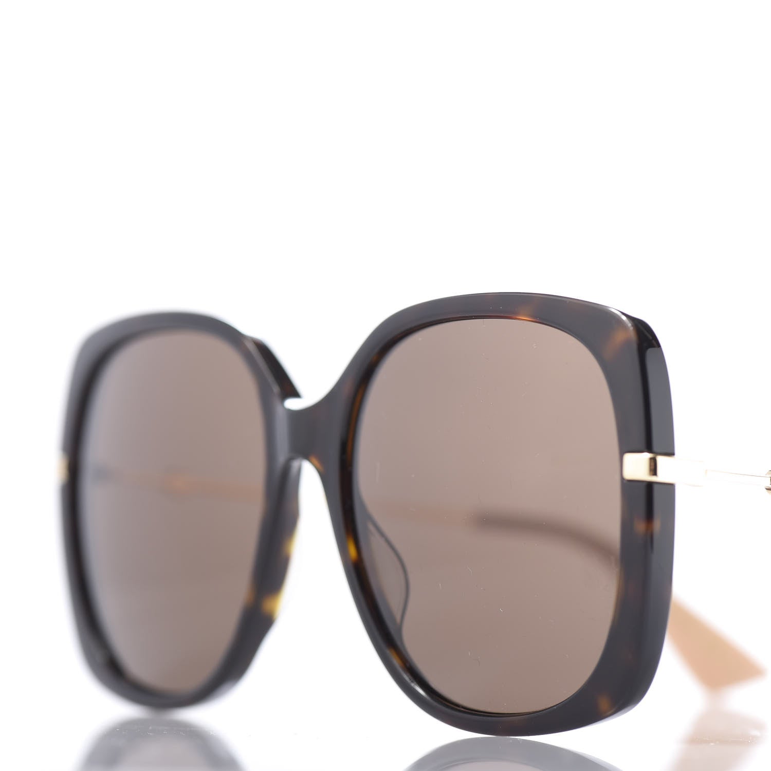 Gucci Square Frame GG0511S Sunglasses Havana Brown Gold 644503