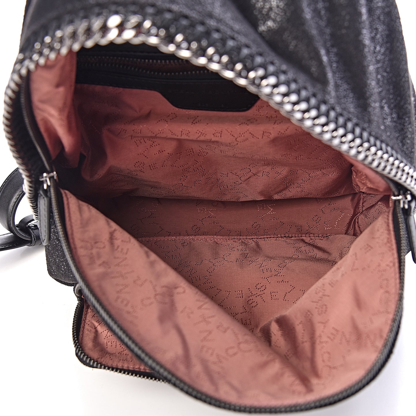Shaggy Deer Small Falabella Backpack Black