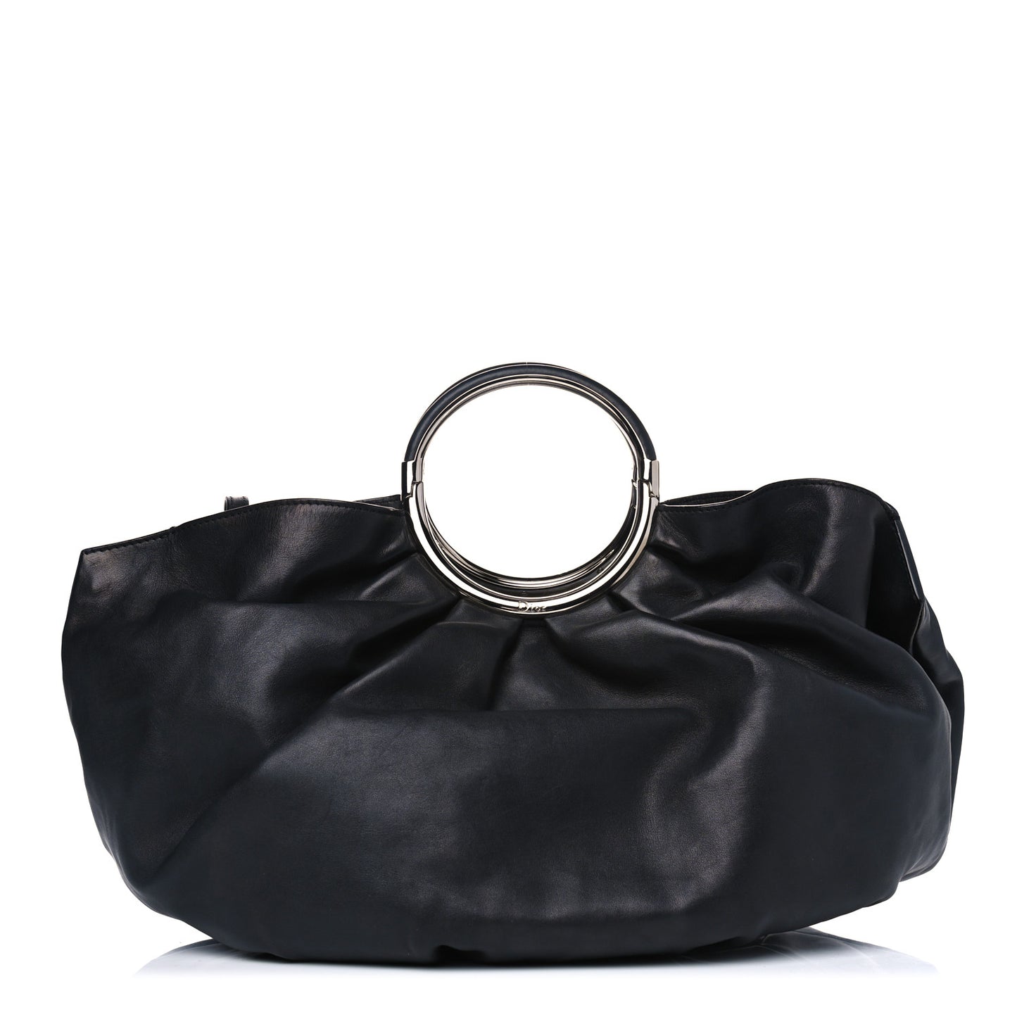 Smooth Calfskin Soft Babe Shopping Tote Black