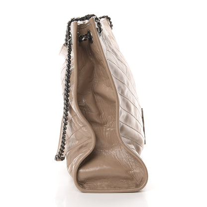 Saint Laurent Crinkled Calfskin Matelasse Monogram Niki Shoulder Bag Gold Sand 12 of 14