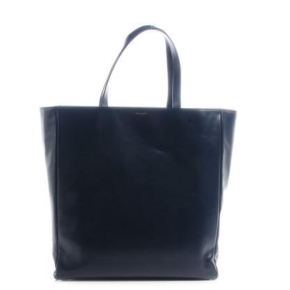 Saint Laurent Soft Calfskin Large Museum Tote Navy 1 of 8